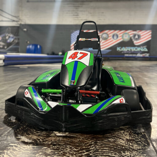 Kart #47 on track